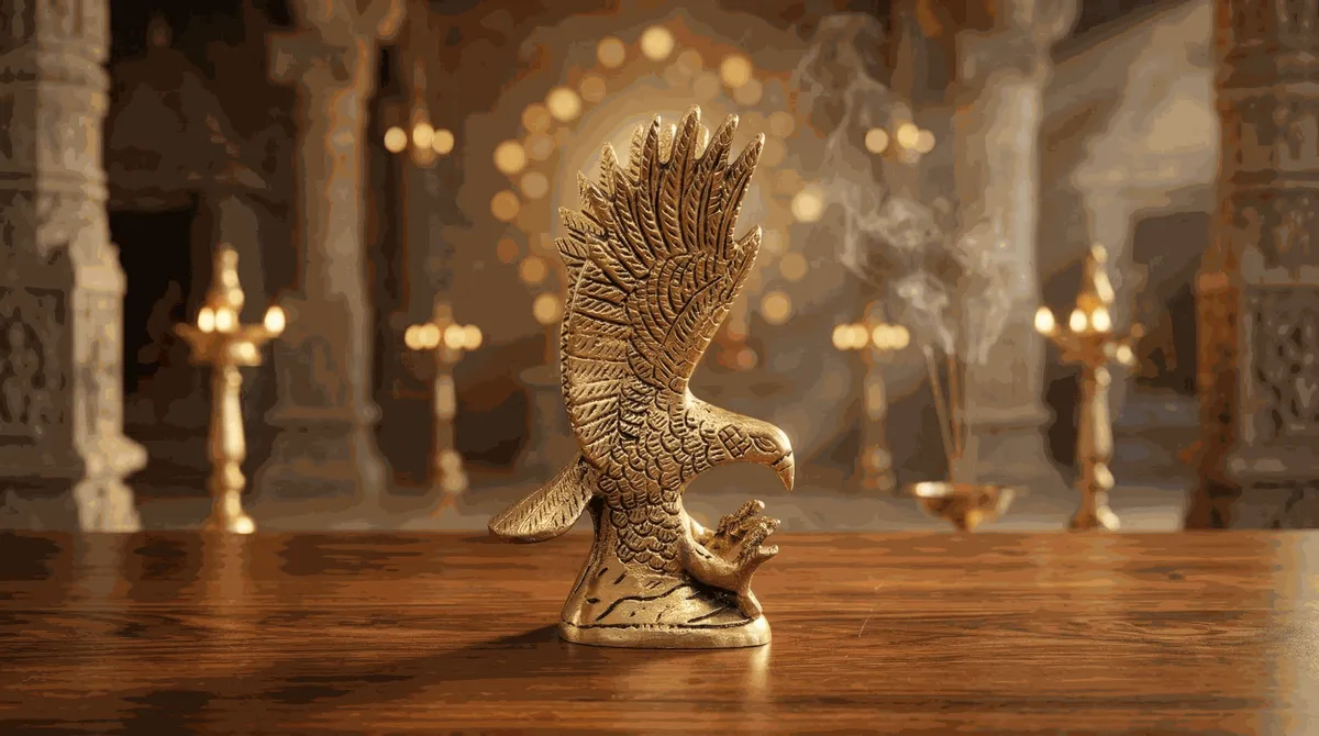 Brass Eagle Statue (6 inch)
