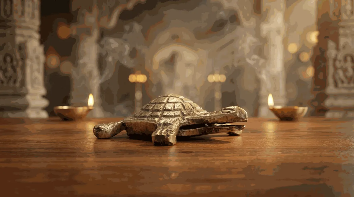 Brass Small Turtle Statue (3 Inch)