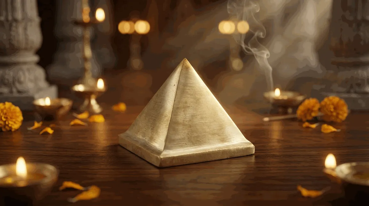 Brass Solid Pyramid (2.5 Inch)