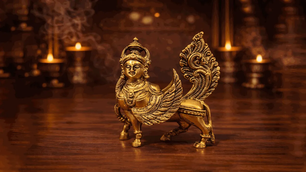 Small Kamadhenu Statue (4 Inch)