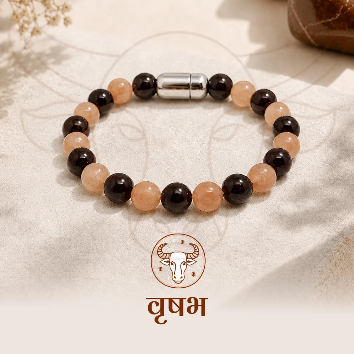 Taurus Crystal Bracelet with FREE Raw Selenite Charging Plate