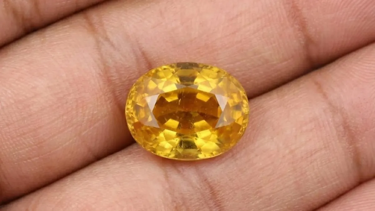 Yellow Sapphire Pukhraj Sri Lanka Ceylon Premium Quality