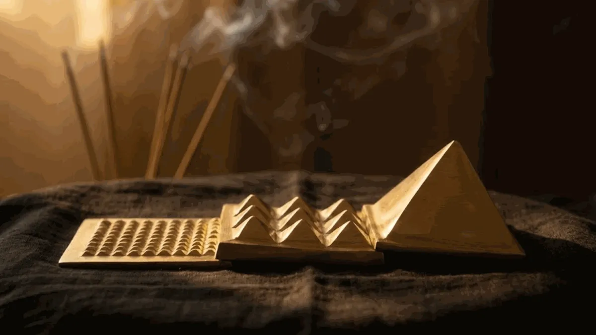 Brass 3-Layer Pyramid (2.5 Inch)