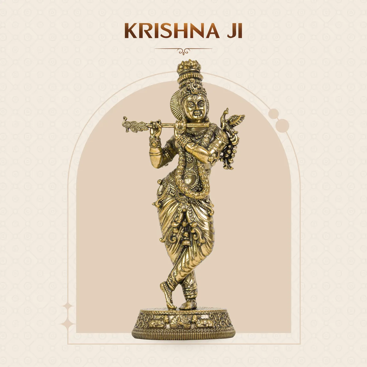 Krishna Ji Statue Superfine Brass