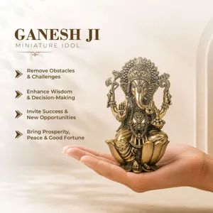 Ganesh Ji Statue Superfine Brass thumbnail 879233dc0c01