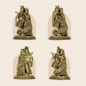 Radha Krishna Statue Superfine Brass thumbnail c95bc701d88b