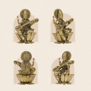 Saraswati Ji Statue Superfine Brass thumbnail 396ad5c03b45