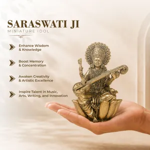 Saraswati Ji Statue Superfine Brass thumbnail 396ad5c03b45