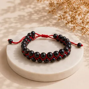 Karungali shani-mangal kawach bracelet with Free Selenite charing plate