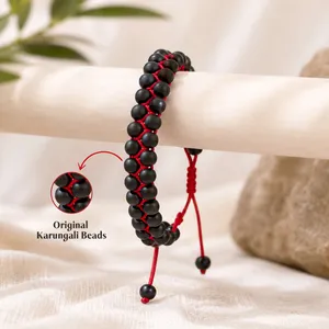 Karungali shani-mangal kawach bracelet with Free Selenite charging plate thumbnail 5c1c89aa8b41