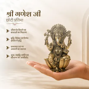पीतल सुपरफाइन गणेश जी मूर्ति (6 इंच) thumbnail 879233dc0c01