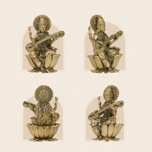 सरस्वती जी की ब्रास सुपरफाइन मूर्ति  (6 Inch) thumbnail 396ad5c03b45