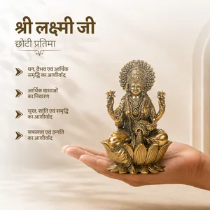पीतल सुपरफाइन लक्ष्मी जी मूर्ति (6 इंच) thumbnail a2784093fdf7