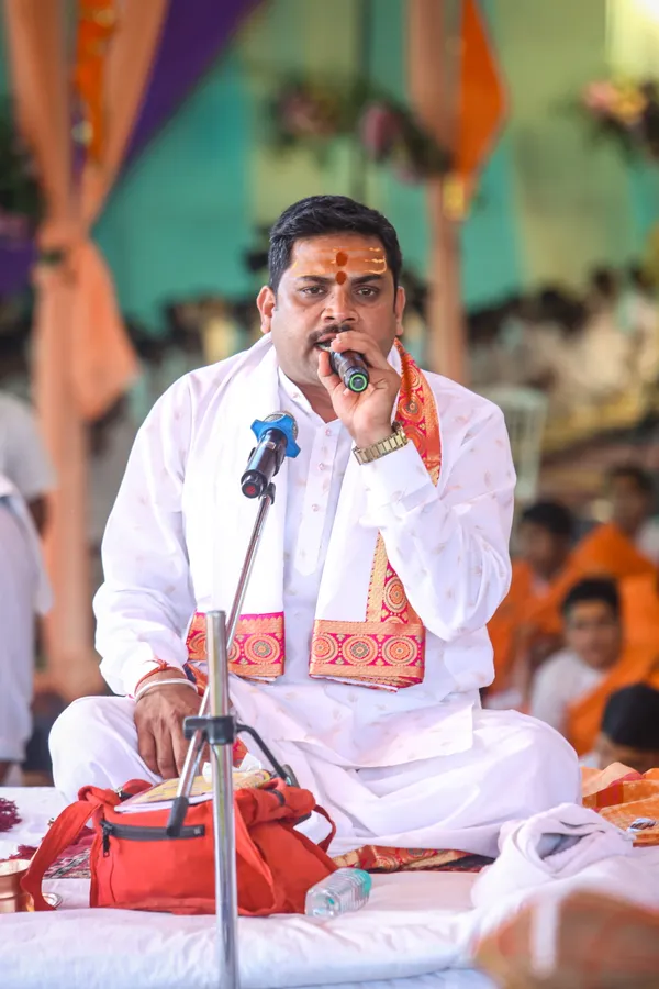 A moment from the Mahayagya at Ujjain