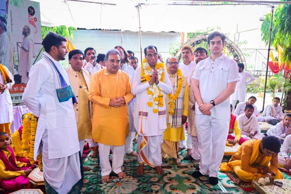 A moment from the Mahayagya at Ujjain