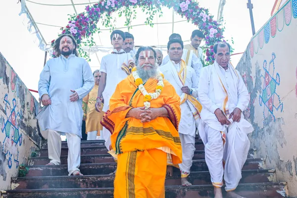 A moment from the Mahayagya at Ujjain
