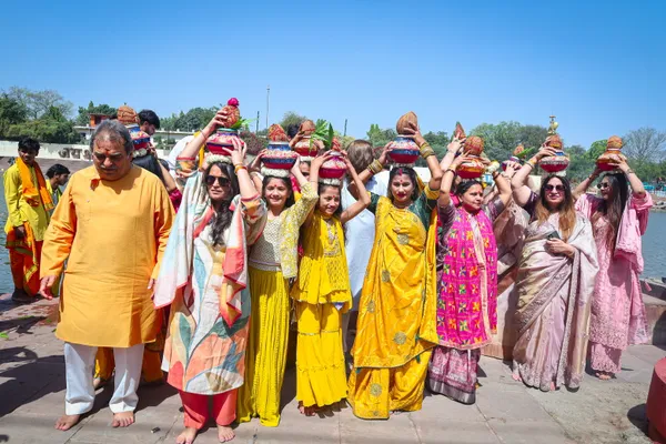 A moment from the Mahayagya at Ujjain