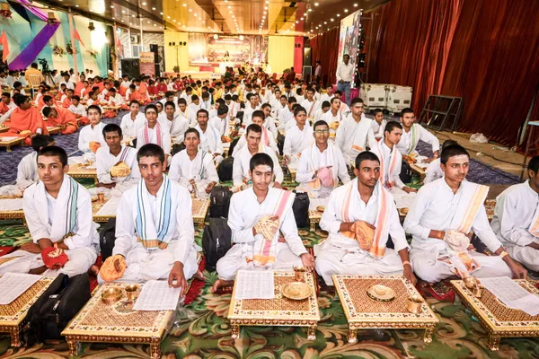 A moment from the Mahayagya at Ujjain