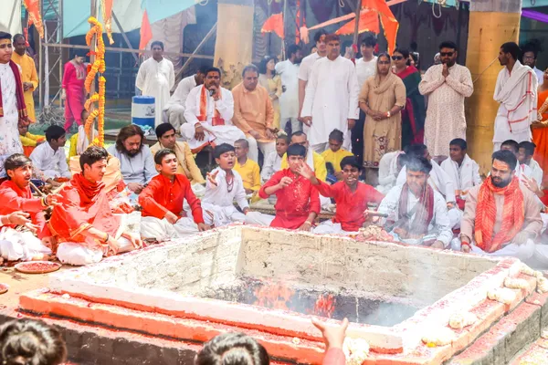 A moment from the Mahayagya at Ujjain