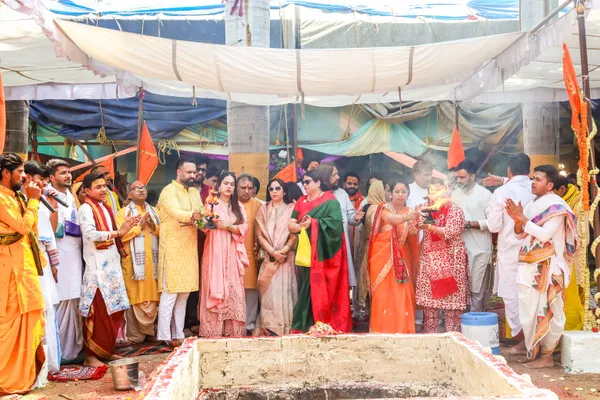 A moment from the Mahayagya at Ujjain