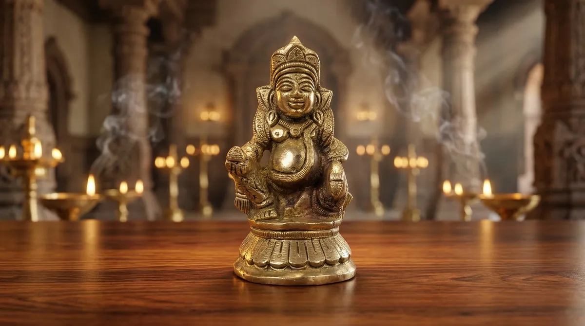 Brass Kuber Statue