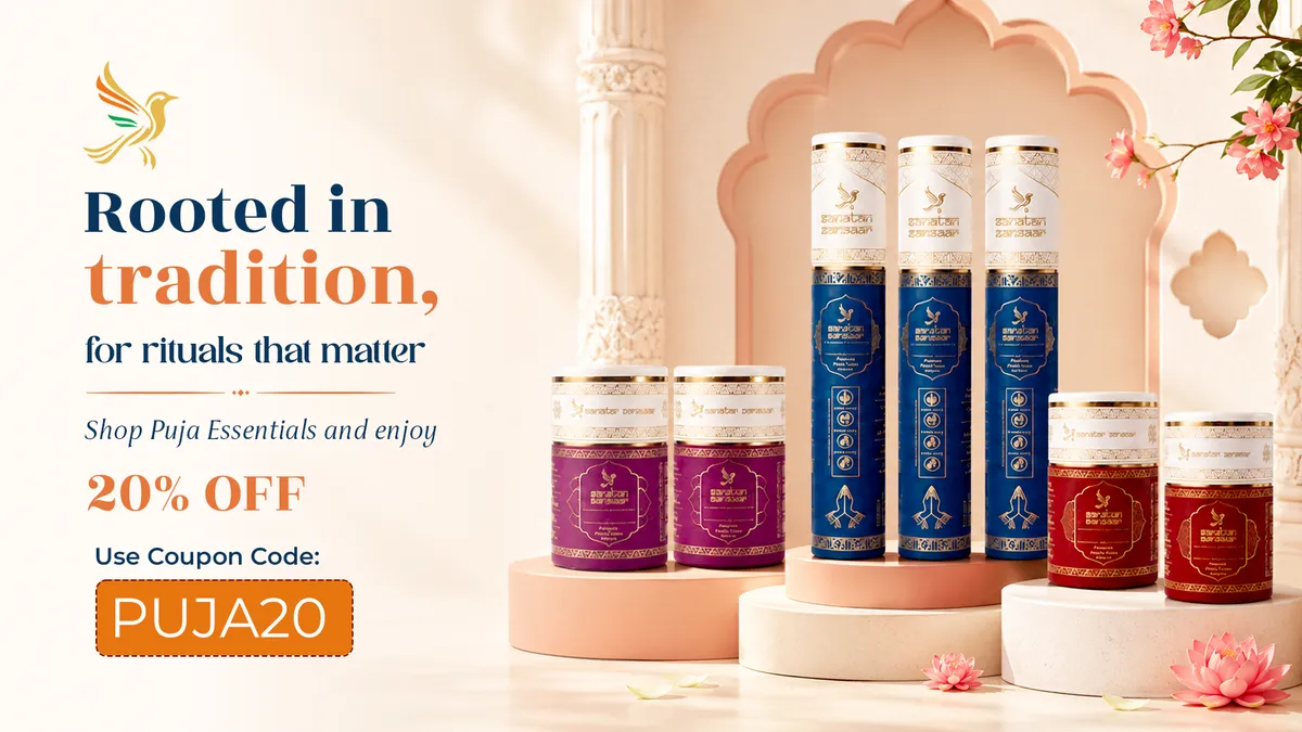 Rooted in tradition - 20% off puja essentials, coupon code PUJA20
